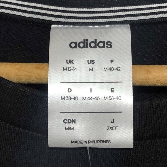 NWT Adidas 3 Stripe Crewneck Fitness Training Pullover Sweatshirt. 1305059 - Picture 3 of 4